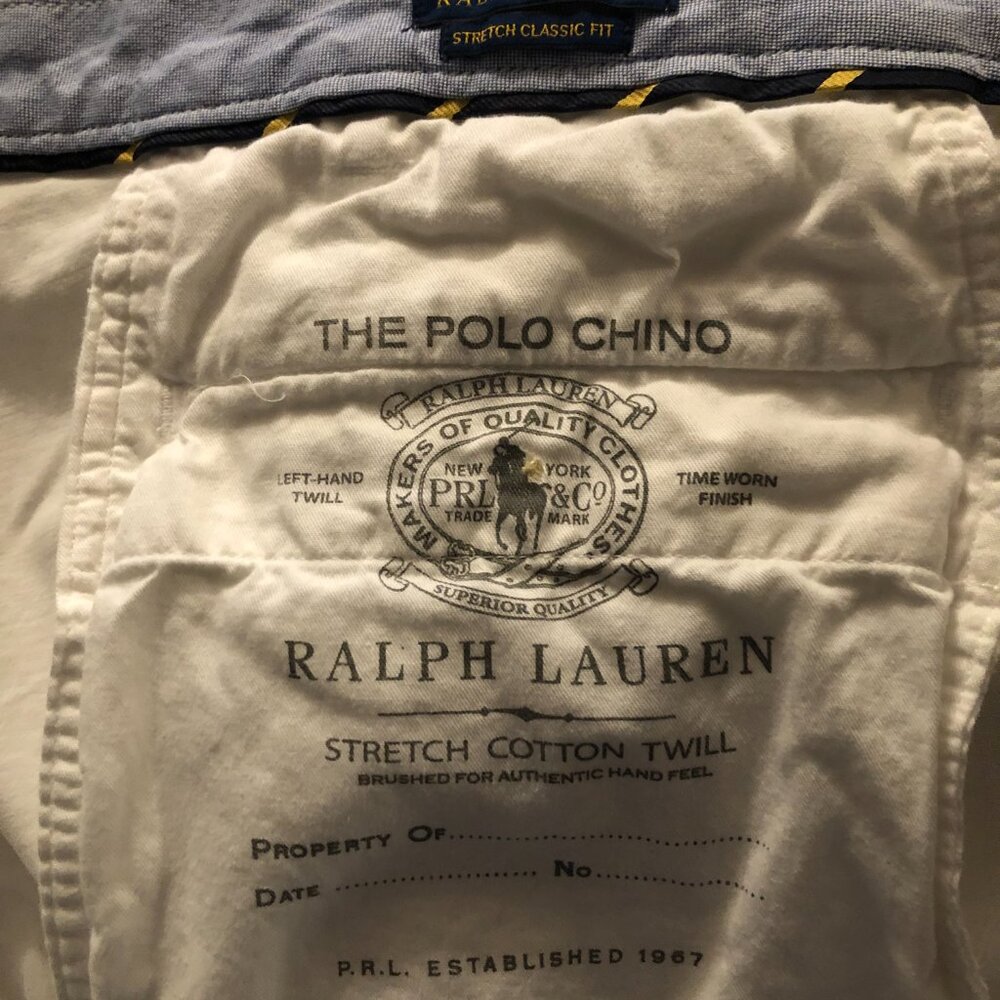 POLO RALPH LAUREN BIG&TALL MEN'S 97% COTTON CASUAL PANTS  SIZE: 44B/30 - Picture 5 of 7